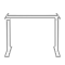 Dalawang paa na electric lift table