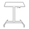 Single leg electric lift table